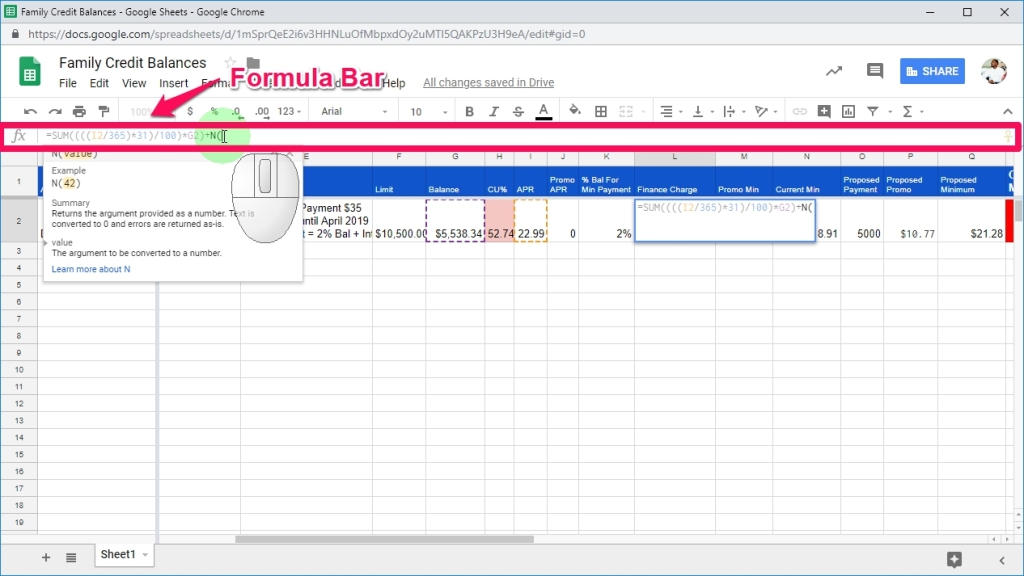 How To Add Comments To Formulas – Begin Edit In Formula Bar