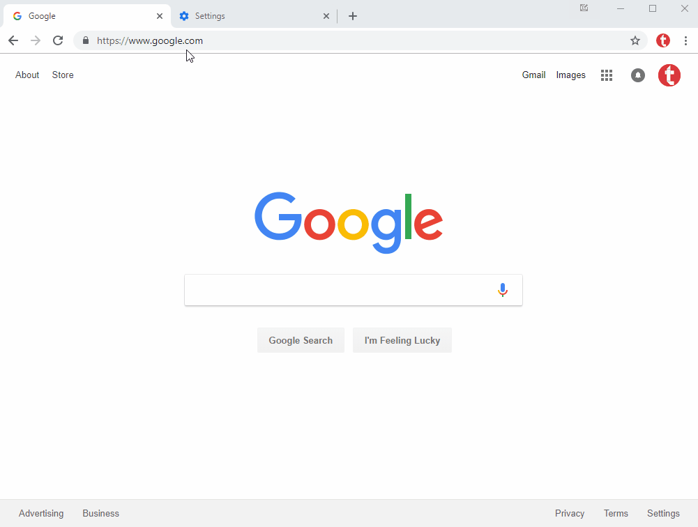 Google Chrome Custom Search Example